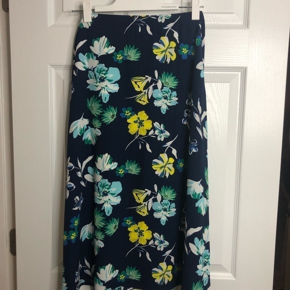 Halogen Bright Floral Long Skirt Easter Summer Spring S Modest - Picture 3 of 6